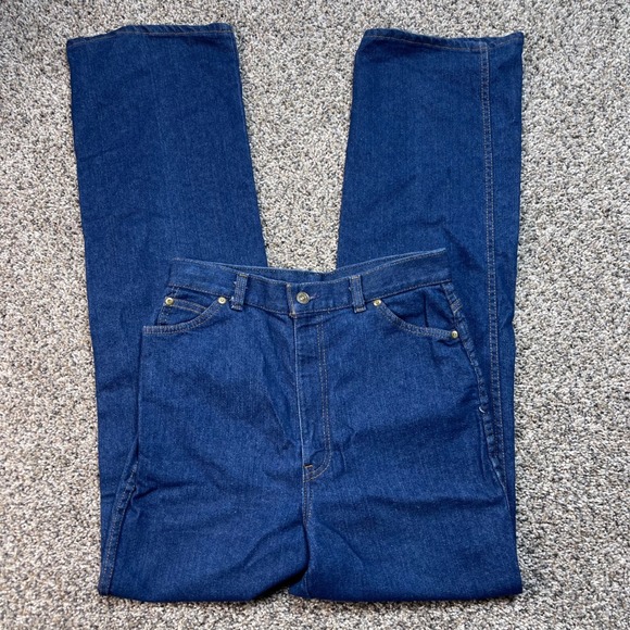 Vintage Levi's 544 Jeans Womens 26x32 Dark Wash Relaxed Fit Tapered USA Made 90s - Picture 2 of 9